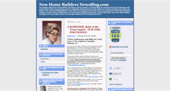 Desktop Screenshot of newhomebuildersnewsblog.com