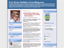Tablet Screenshot of newhomebuildersnewsblog.com
